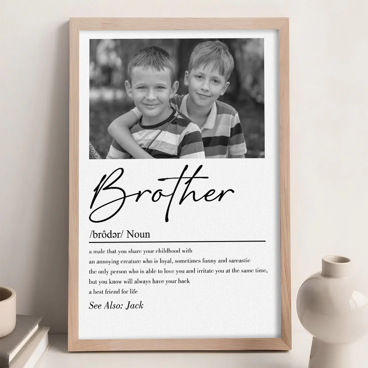 Brother Dictionary - Personalized Custom Poster - Image 3