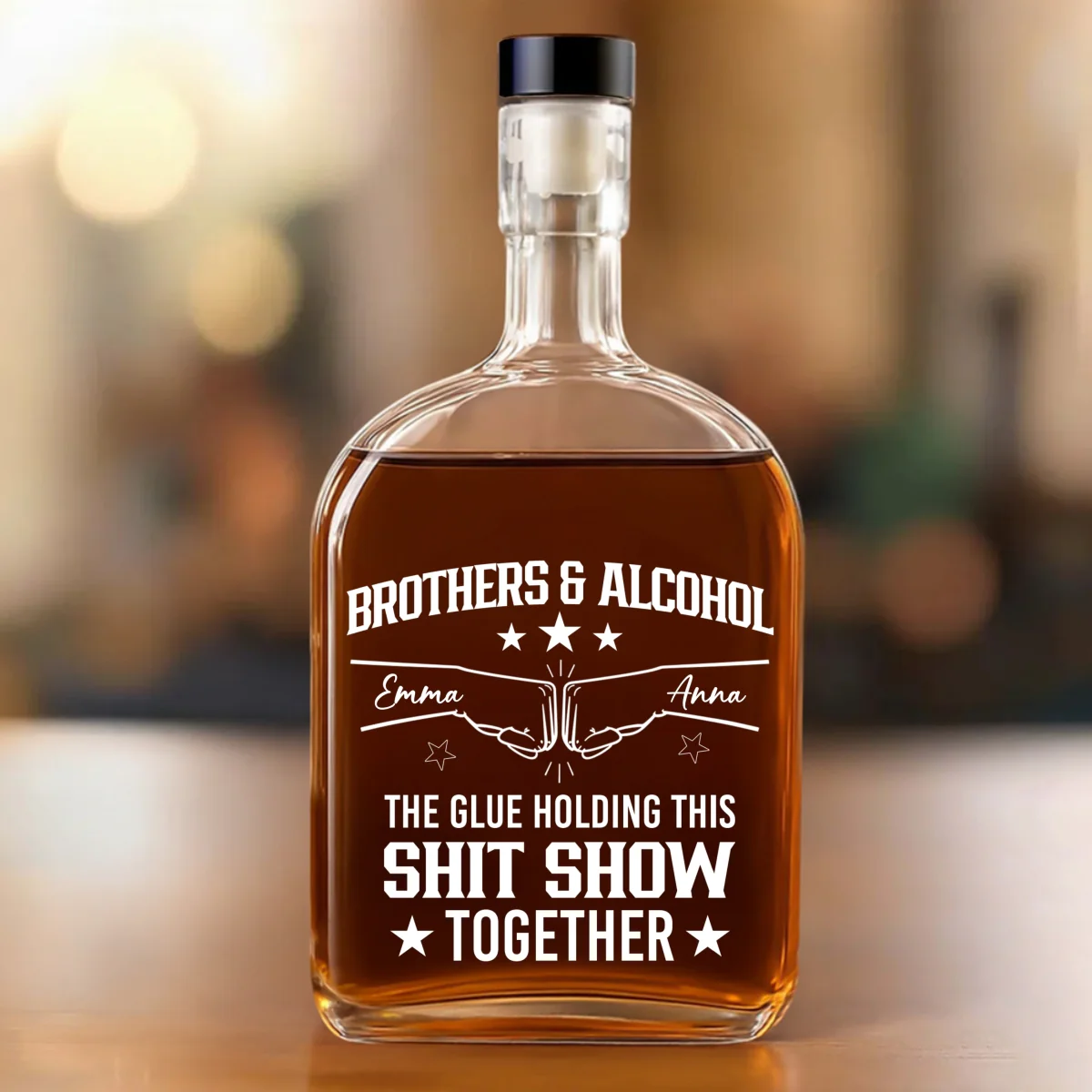 Brothers And Alcohol - Personalized Custom Spirits Decanter - Image 7