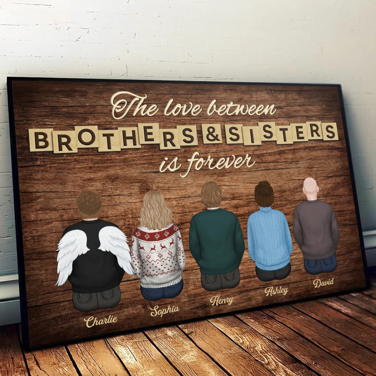 Brothers And Sisters - Personalized Custom Poster - Image 6