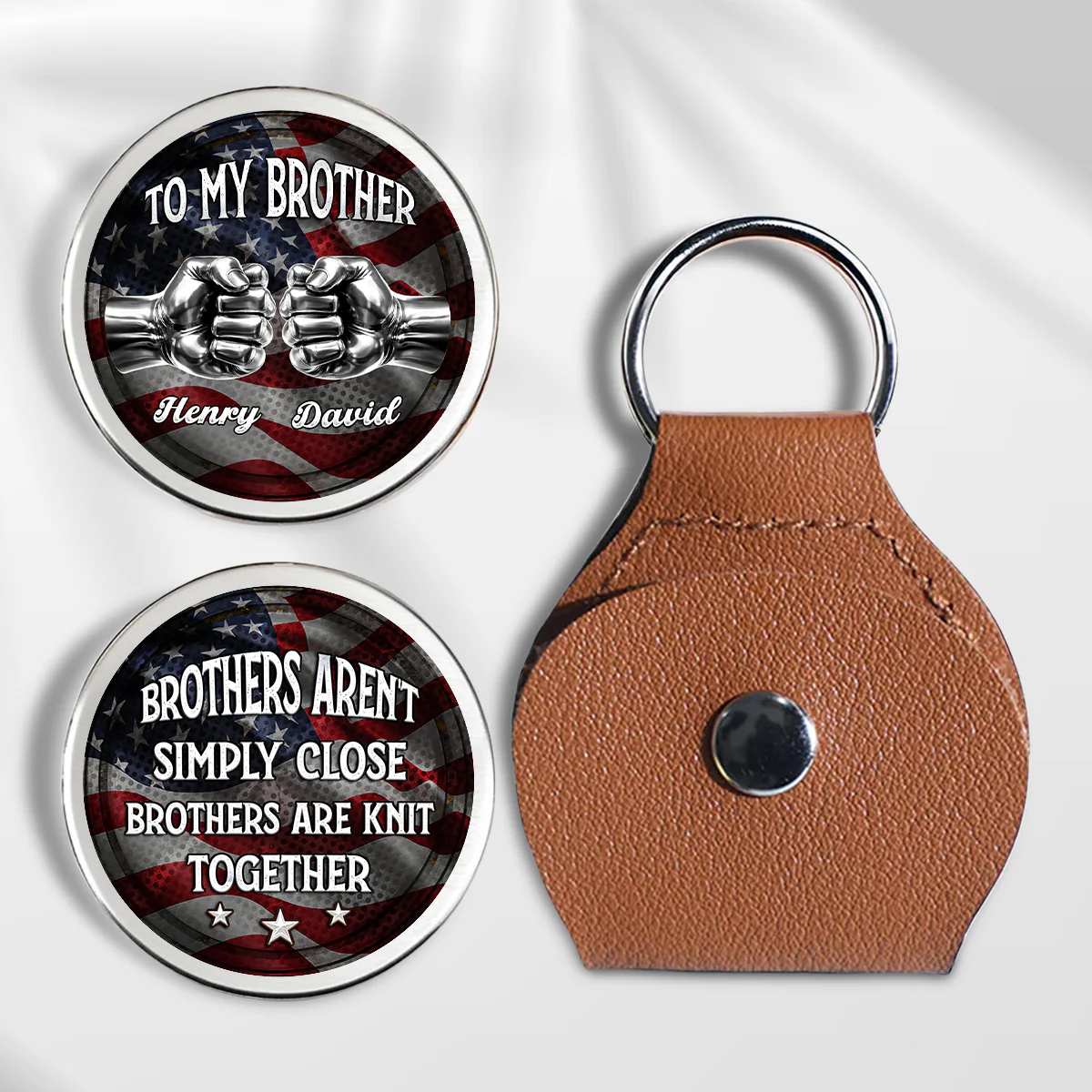 Brothers For Life - Personalized Custom Pocket Hug