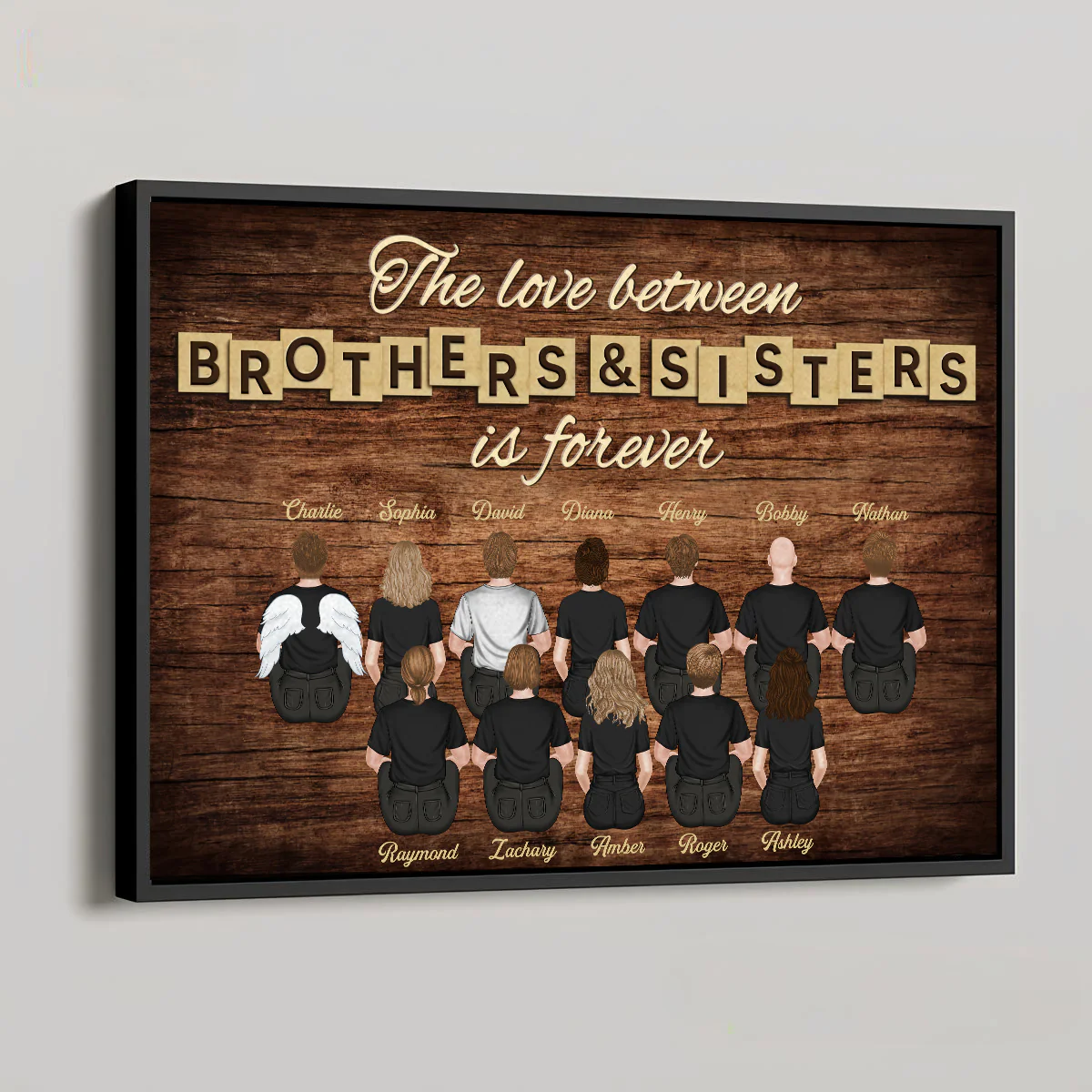 Brothers & Sisters Forever Version 3 - Personalized Custom Poster - Image 5