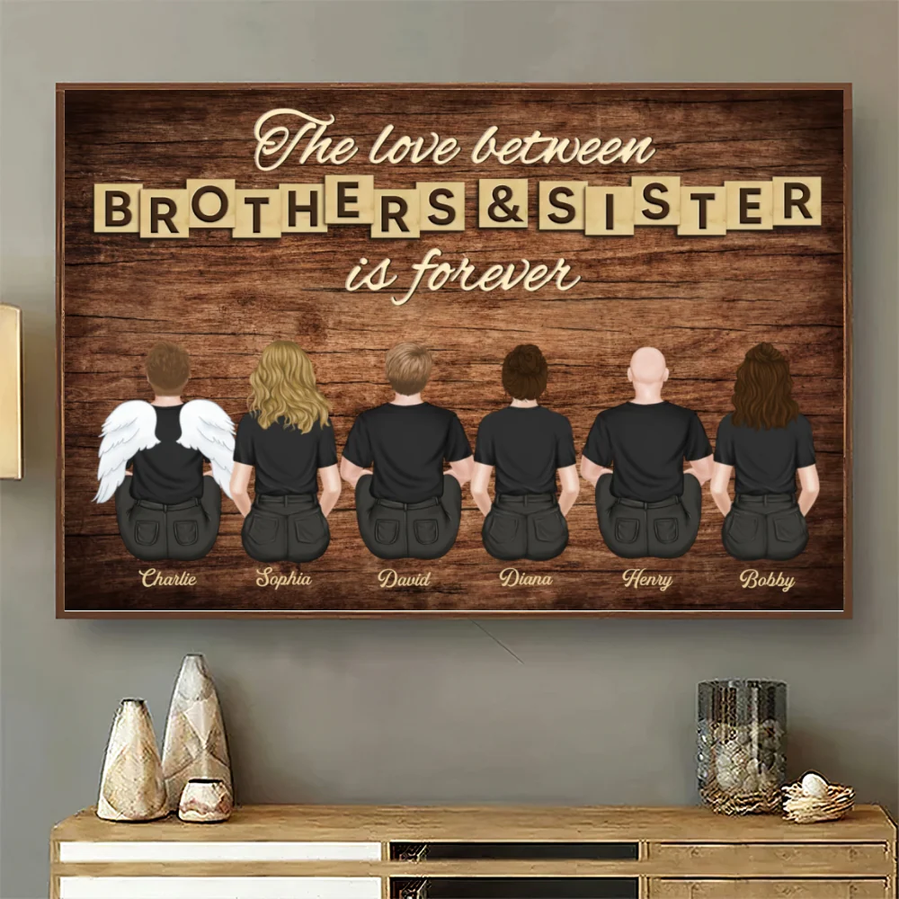 Brothers & Sisters Forever Version 3 - Personalized Custom Poster - Image 9