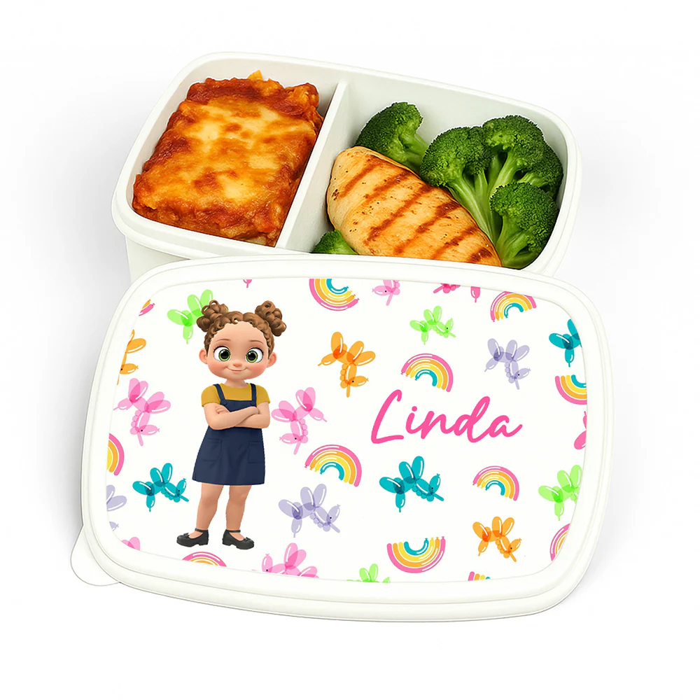 Bubble Rainbow Safe Cartoonize - Personalized Custom Lunch Box - Image 4