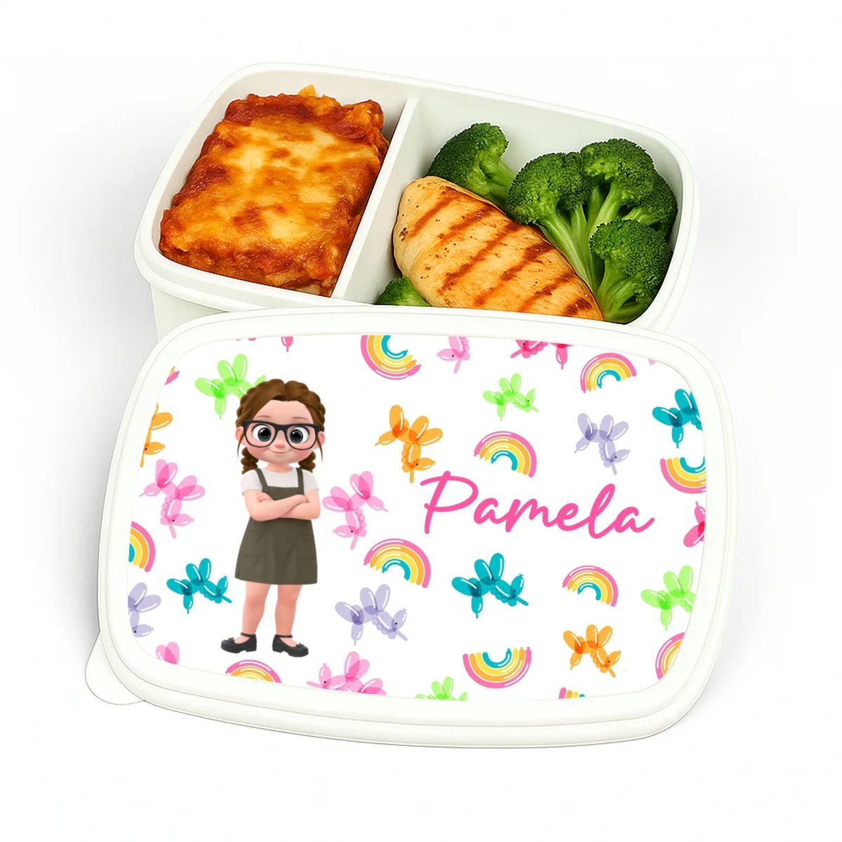 Bubble Rainbow Safe Cartoonize - Personalized Custom Lunch Box - Image 6