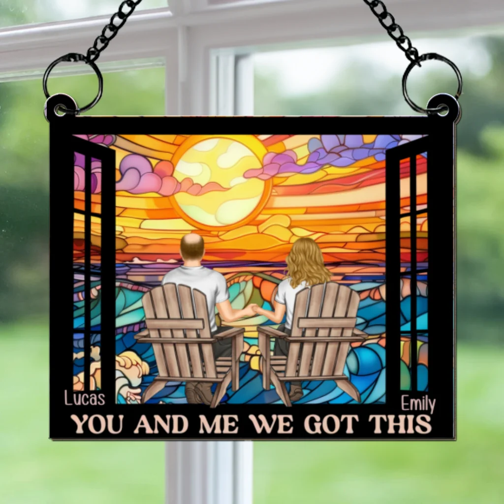 Building A Life We Love - Personalized Custom Suncatcher - Image 5
