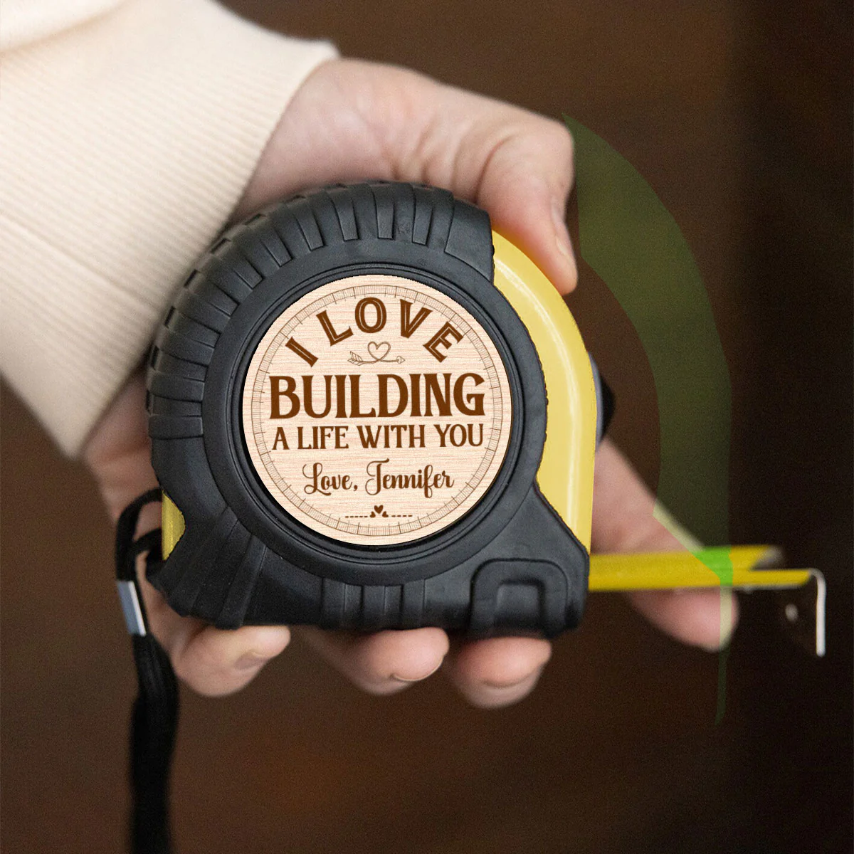 Building A Life With You - Personalized Custom Tape Measure - Image 5
