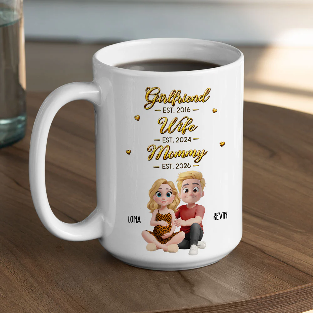 Building Our Family Story - Personalized Custom 3D Inflated Effect Mug - Image 4