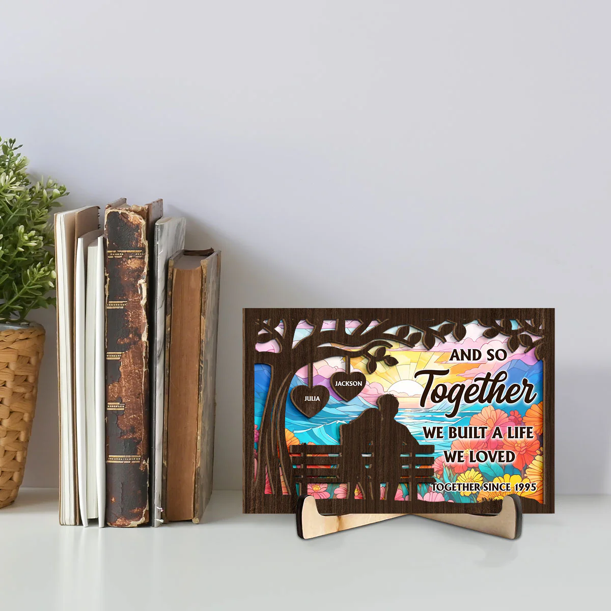 Built A Life - Personalized Custom Wooden Plaque - Image 5