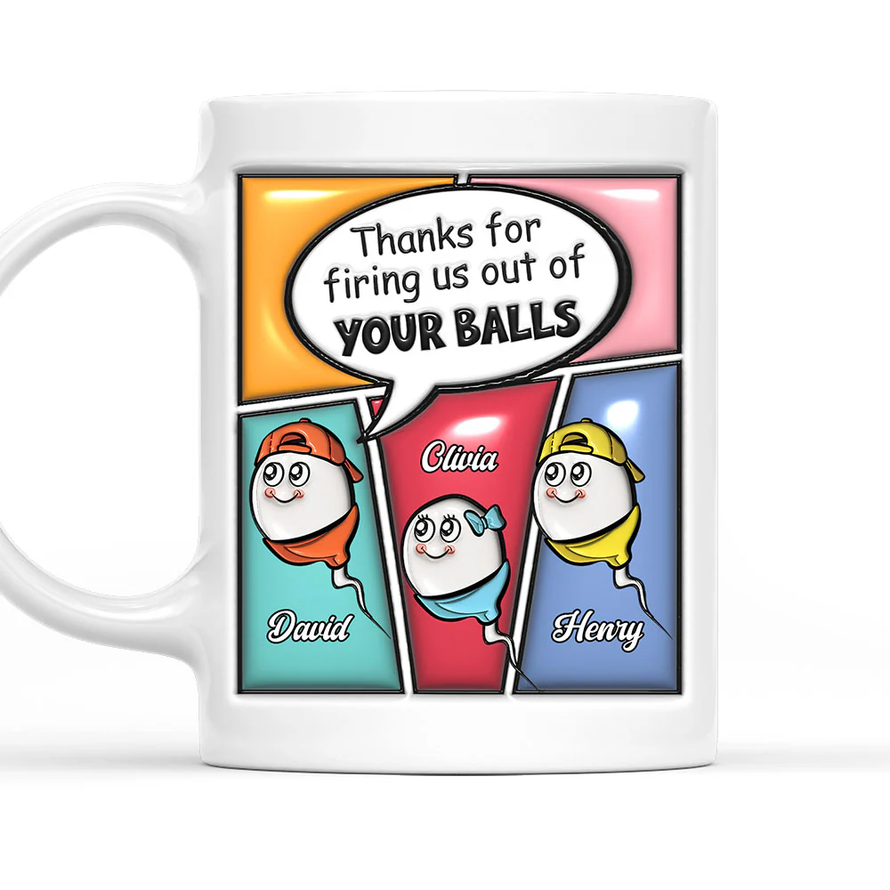 Built By Dad - Personalized Custom 3D Inflated Effect Mug
