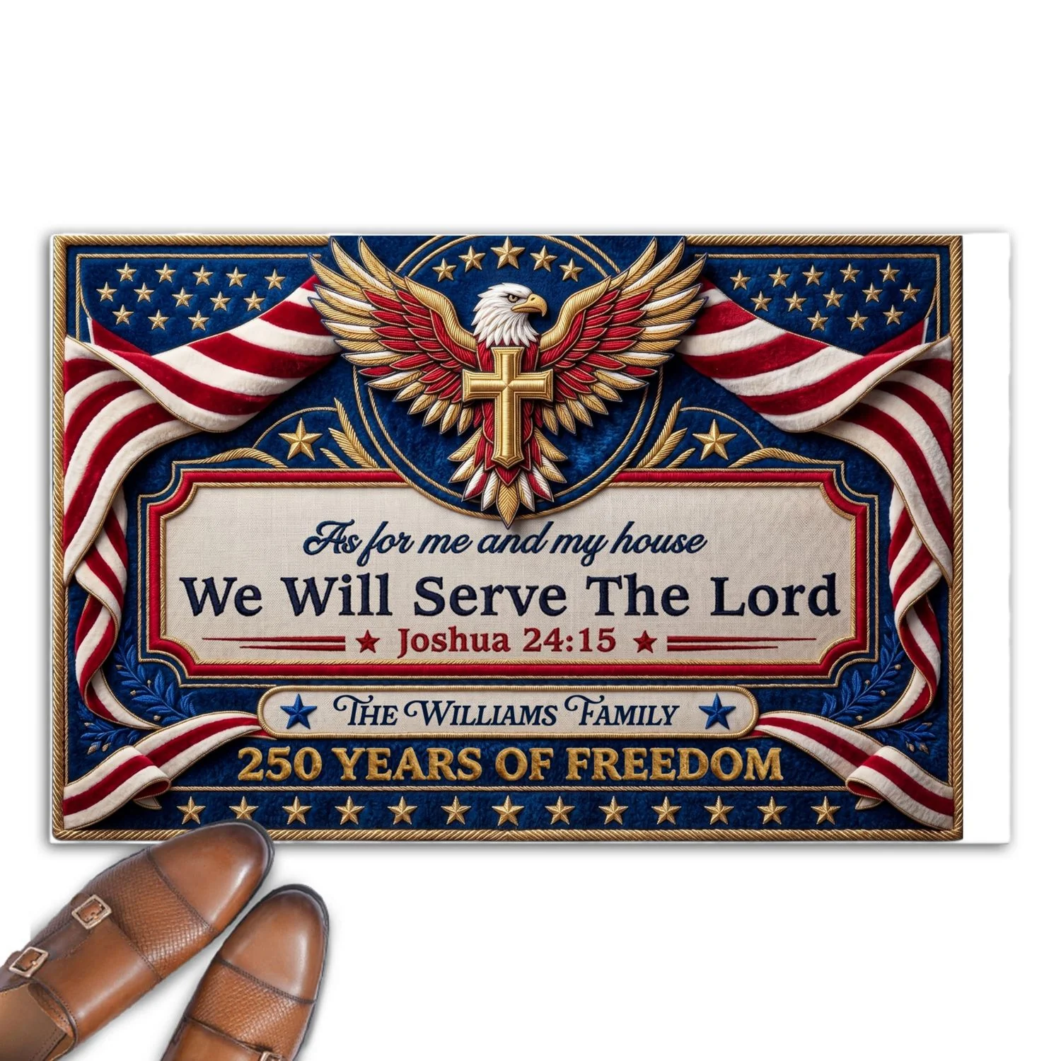 Built On Faith Always  - Personalized Custom Doormat - Image 6