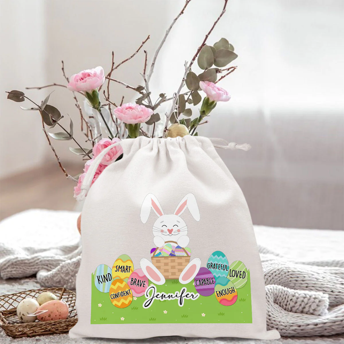 Bunny Kids Bag - Personalized Custom Favor Bag - Image 5