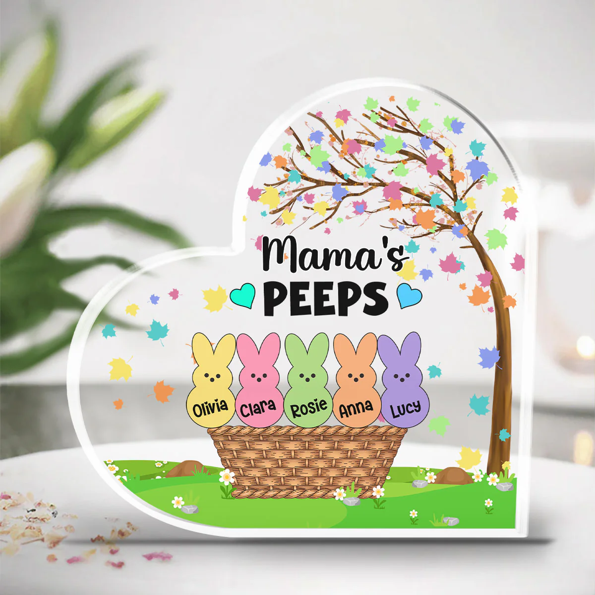 Bunny Peep - Personalized Custom Acrylic Plaque - Image 2