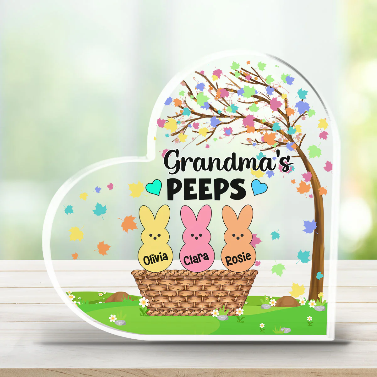 Bunny Peep - Personalized Custom Acrylic Plaque - Image 4