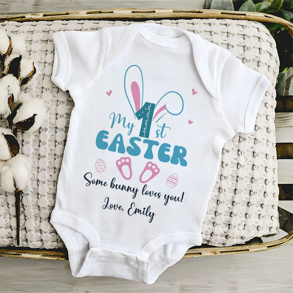 Bunny Wonderland - Personalized Custom Baby Onesie - Image 3