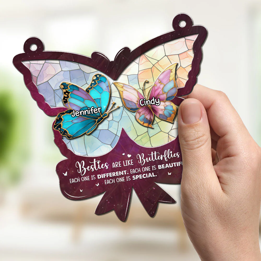 Butterflies - Personalized Custom Suncatcher - Image 3