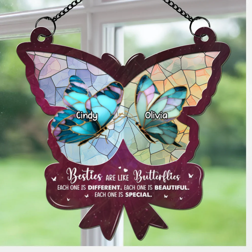 Butterflies - Personalized Custom Suncatcher - Image 5