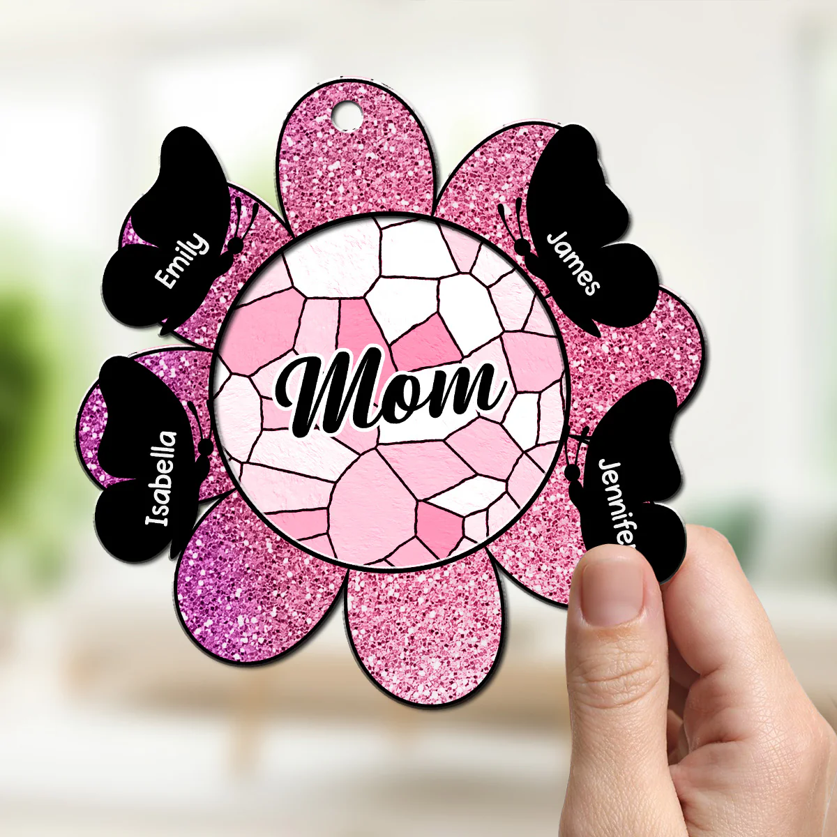 Butterfly Grandma - Personalized Custom Suncatcher - Image 3
