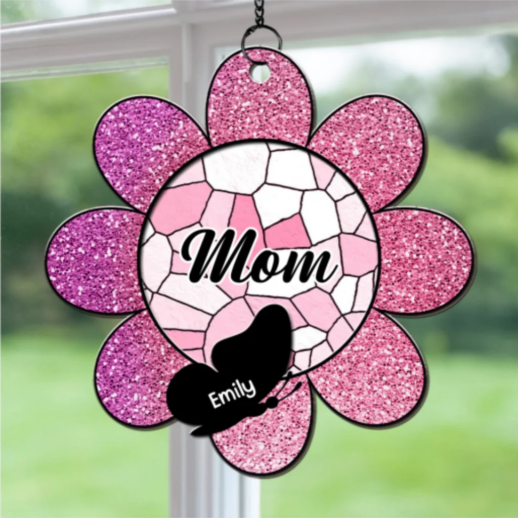 Butterfly Grandma - Personalized Custom Suncatcher - Image 7