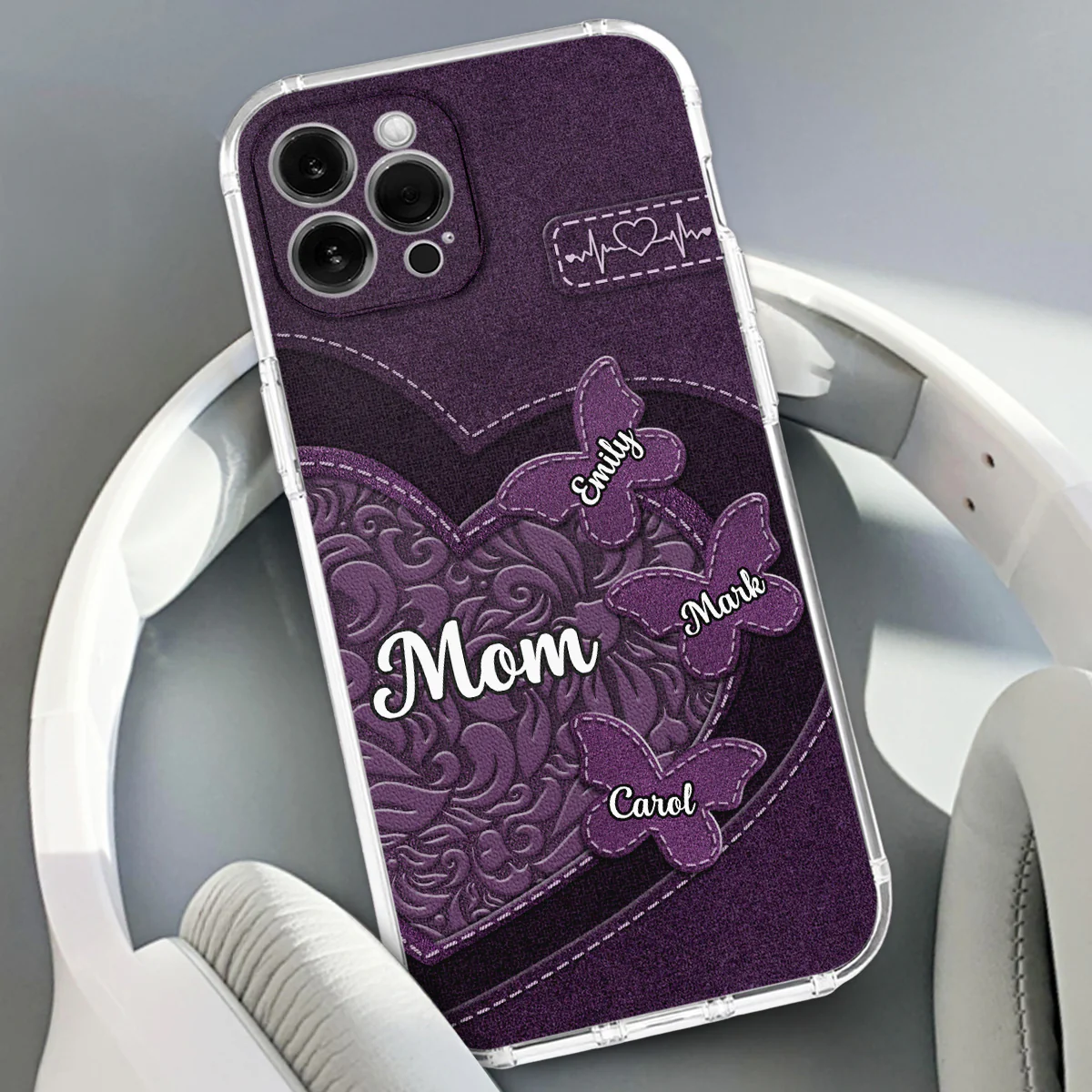 Butterfly Heart - Personalized Custom Phone Case - Image 3