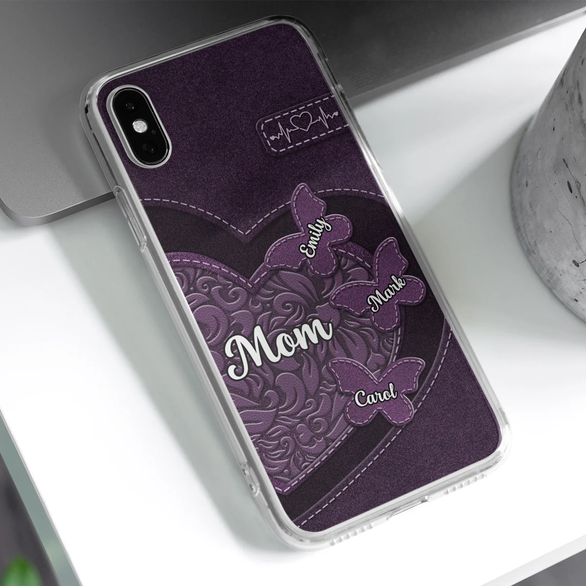 Butterfly Heart - Personalized Custom Phone Case - Image 4