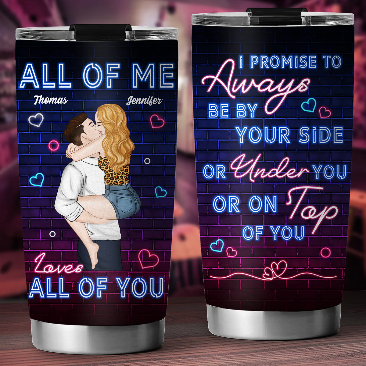 By Your Side - Personalized Custom Tumbler - Image 2