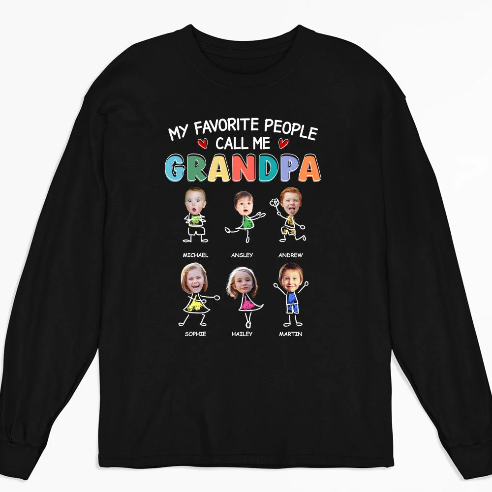 Call Me Grandpa - Personalized Custom Shirt - Image 5