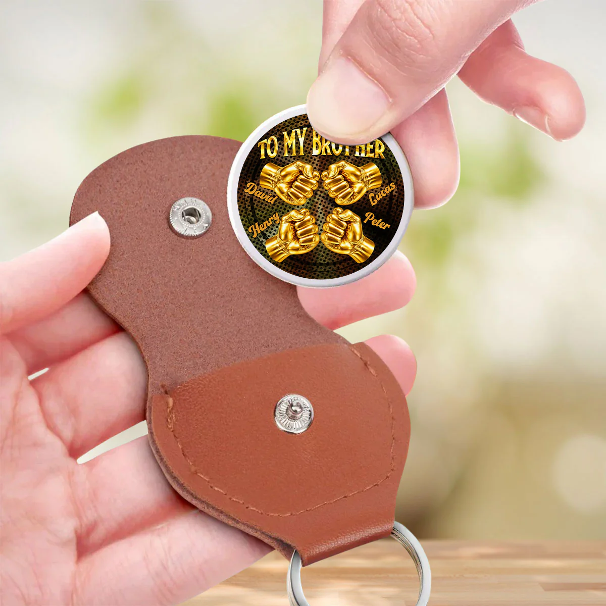 Call On Me Brother - Personalized Custom Pocket Hug - Image 3