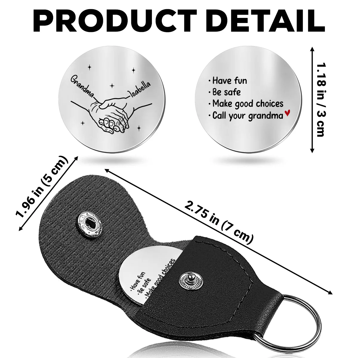 Call Your Grandma - Personalized Custom Pocket Hug - Image 5