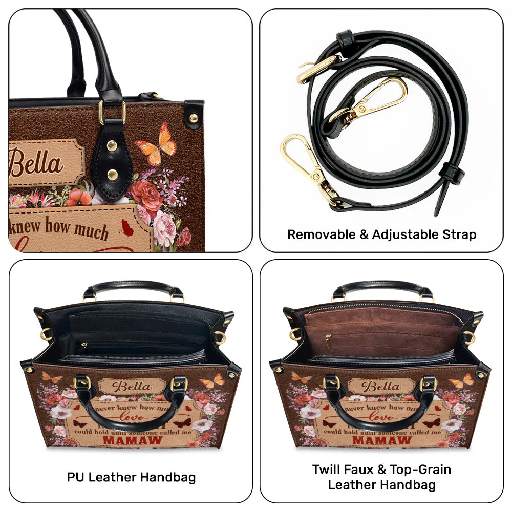 Called Me Grandma - Personalized Custom Leather Bag - Image 4