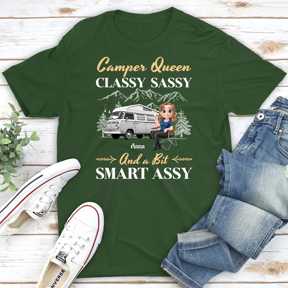 Camper Queen - Personalized Custom Shirt - Image 2