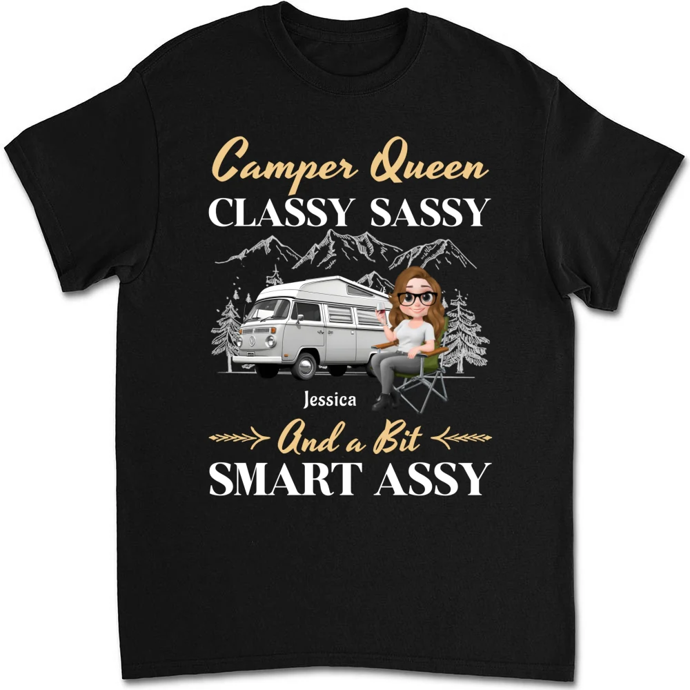 Camper Queen - Personalized Custom Shirt - Image 6