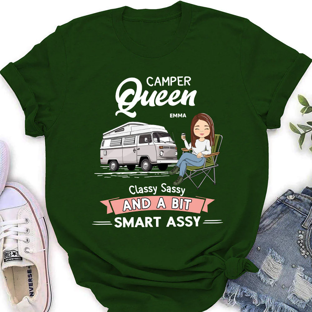 Camper Queen - Personalized Custom Women's T-shirt - Image 4