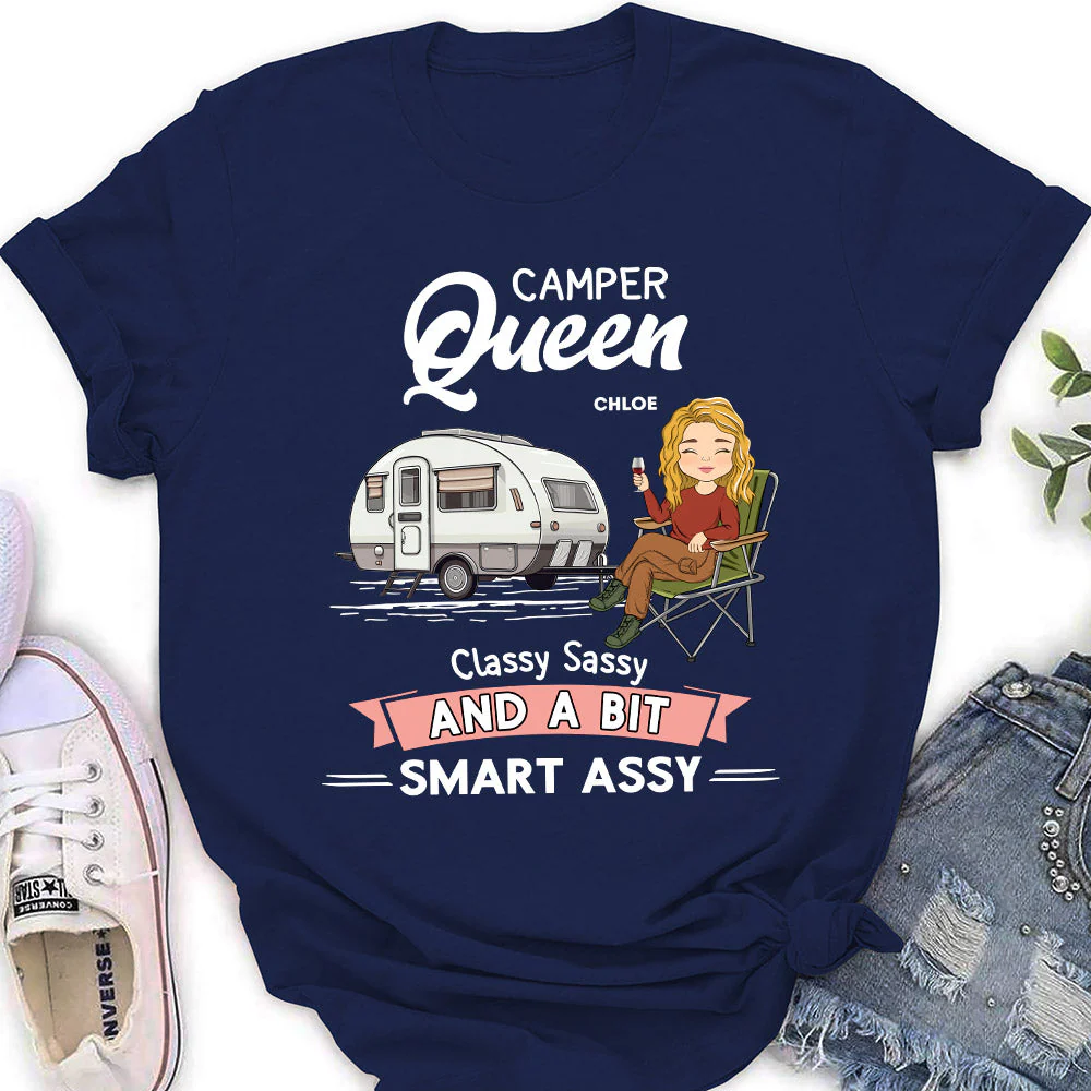 Camper Queen - Personalized Custom Women's T-shirt - Image 5