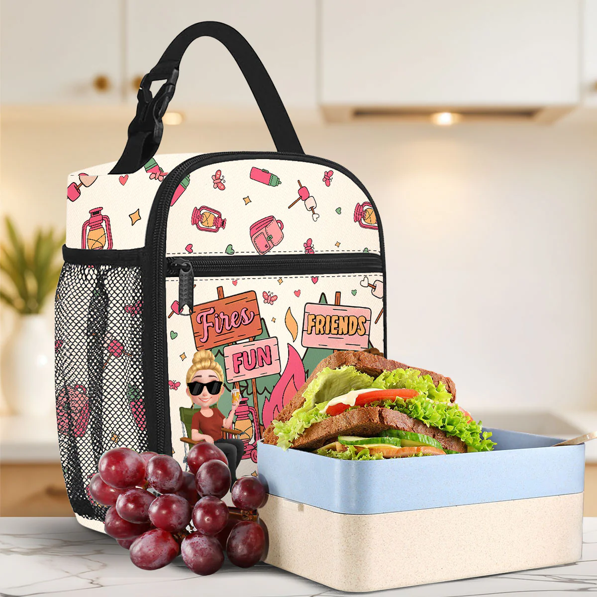 Camping Crew - Personalized Custom Insulated Lunch Bag - Image 2