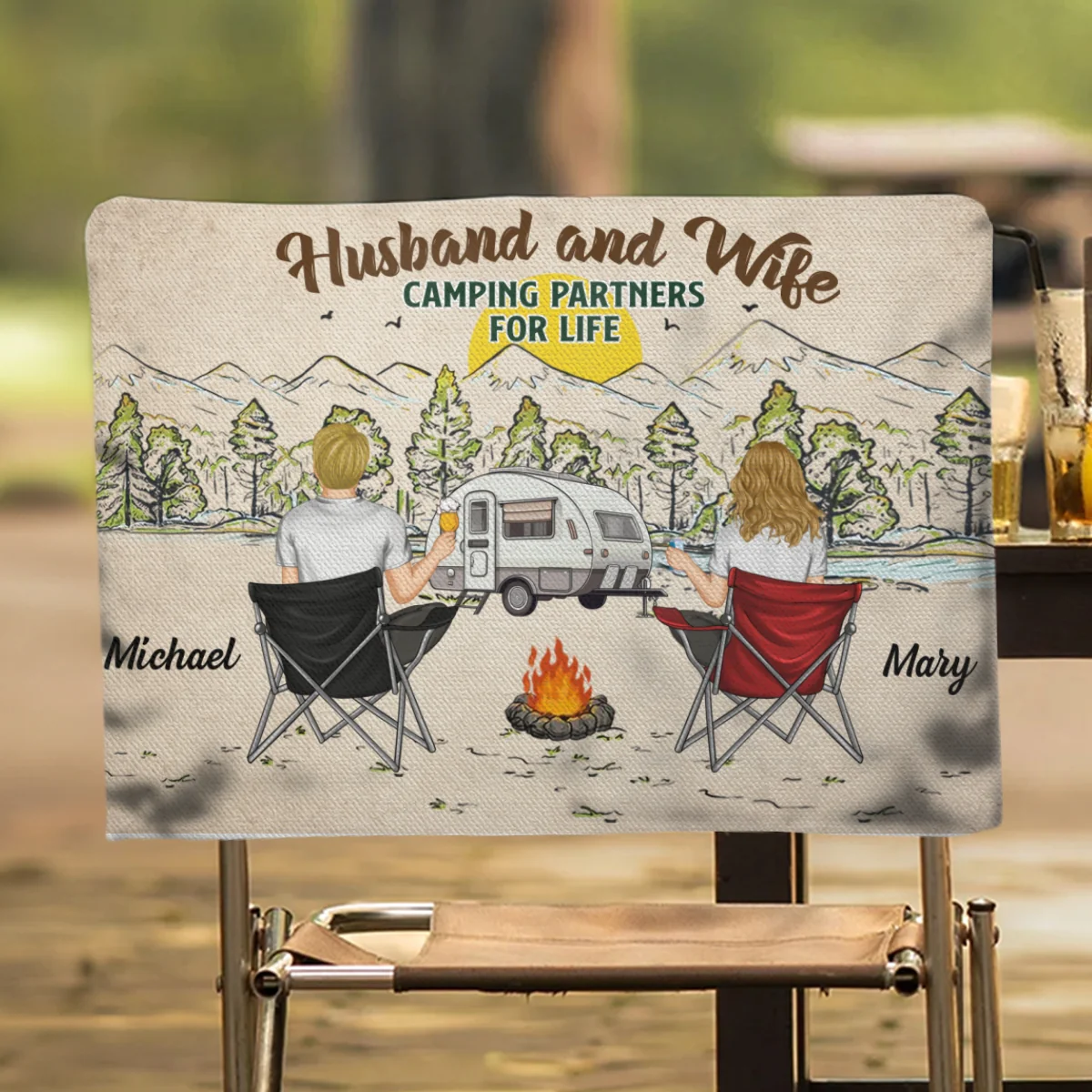 Camping For Life - Personalized Custom Camping Chair Cover - Image 8