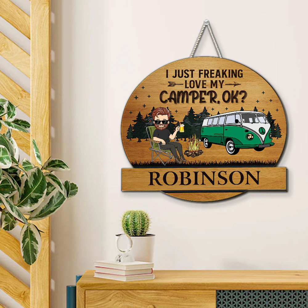 Camping Partners For Life - Personalized Custom Wood Sign - Image 2
