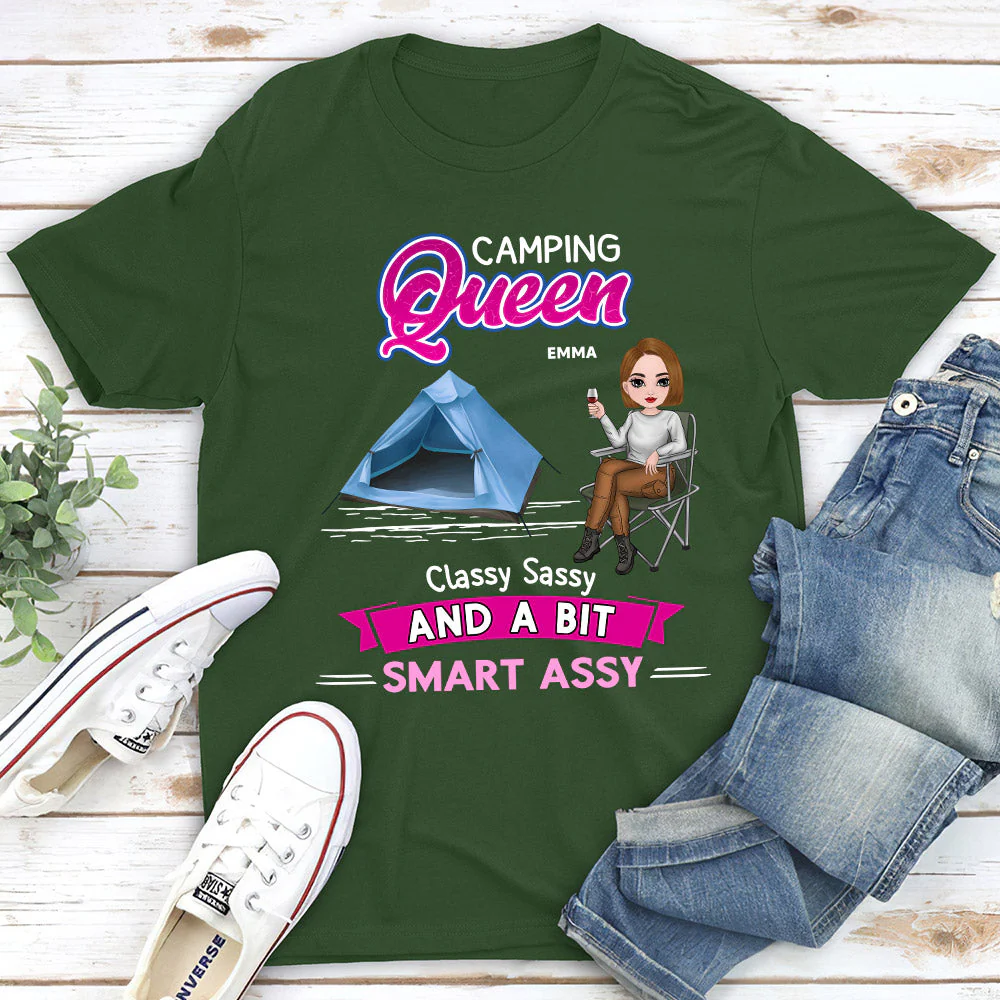 Camping Queen - Personalized Custom Unisex T-shirt - Image 3