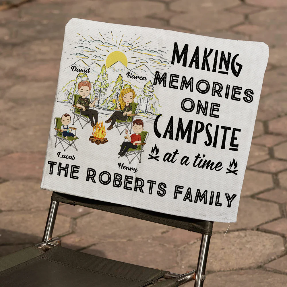 Campsite At A Time - Personalized Custom Camping Chair Cover - Image 3