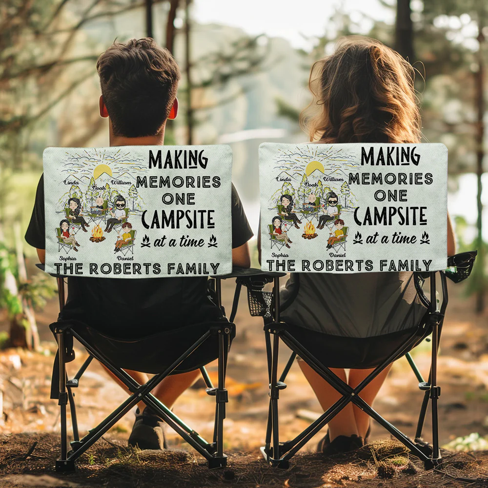 Campsite At A Time - Personalized Custom Camping Chair Cover - Image 5