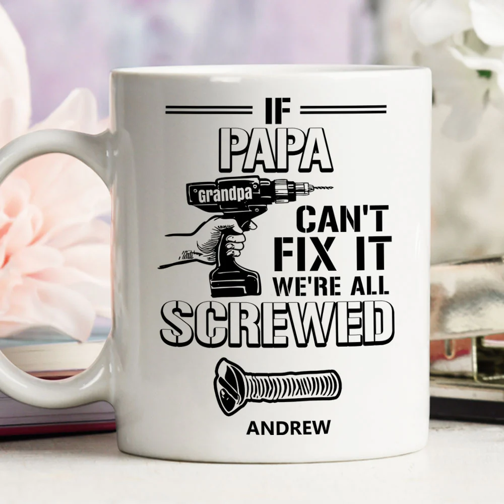 Can Not Fix It - Personalized Custom Coffee Mug - Image 3