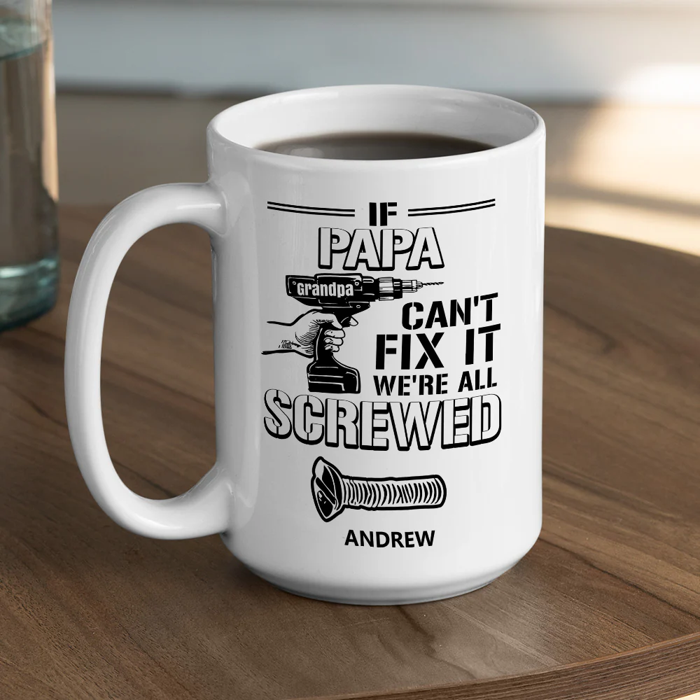Can Not Fix It - Personalized Custom Coffee Mug - Image 5