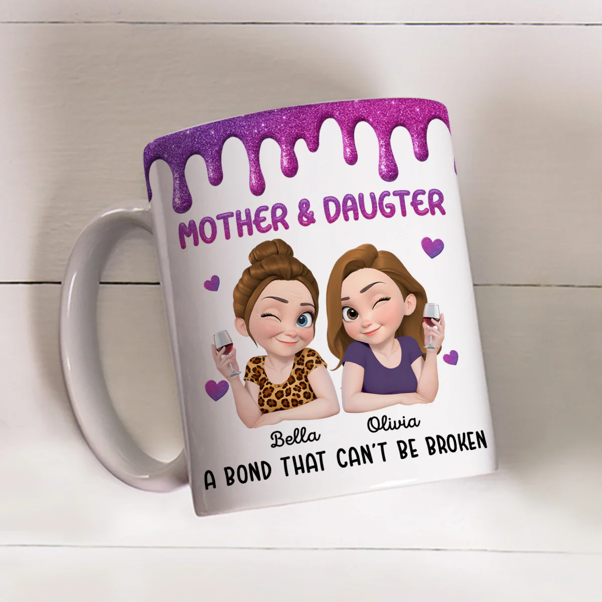 Cannot Be Broken - Personalized Custom Coffee Mug - Image 2