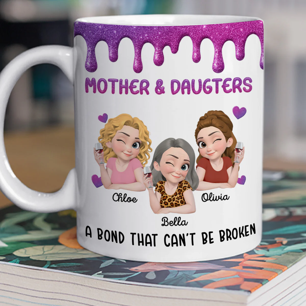 Cannot Be Broken - Personalized Custom Coffee Mug - Image 3