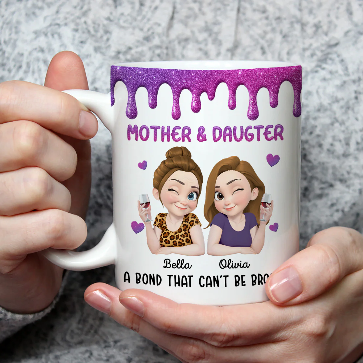 Cannot Be Broken - Personalized Custom Coffee Mug - Image 4