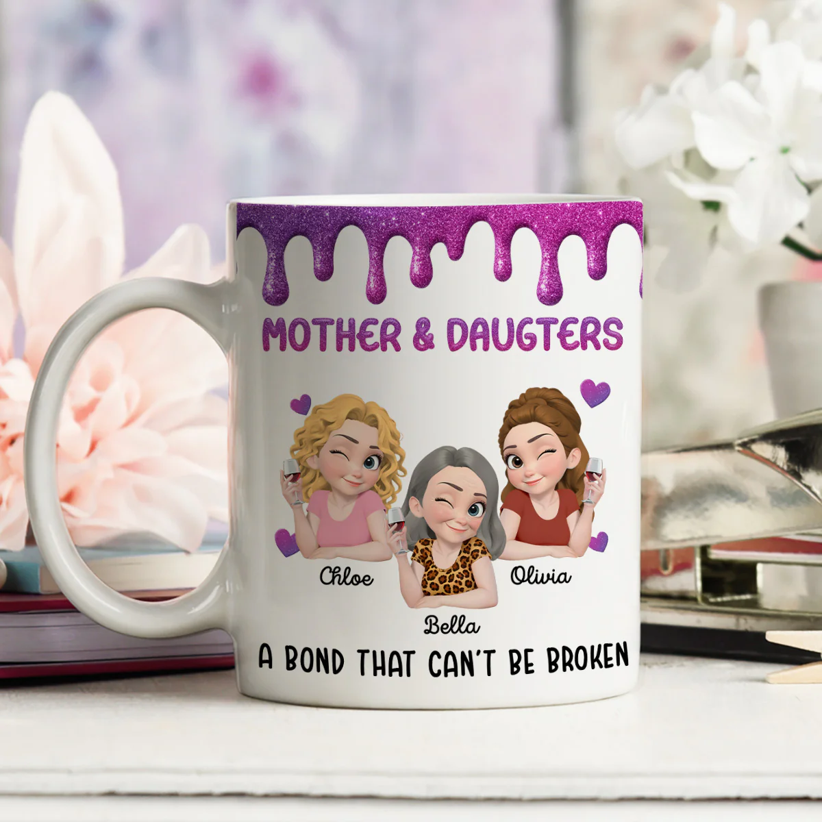 Cannot Be Broken - Personalized Custom Coffee Mug - Image 5