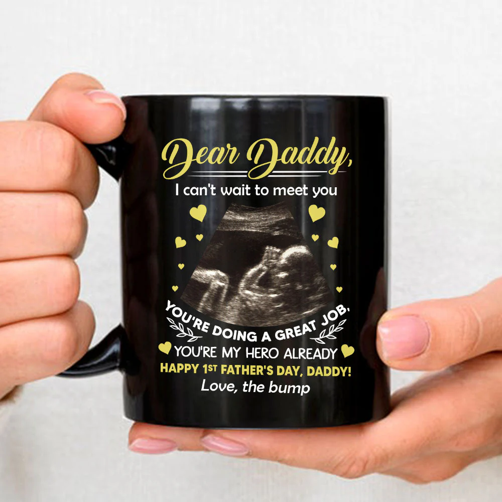 Cant Wait To Meet You - Personalized Custom Coffee Mug - Image 3