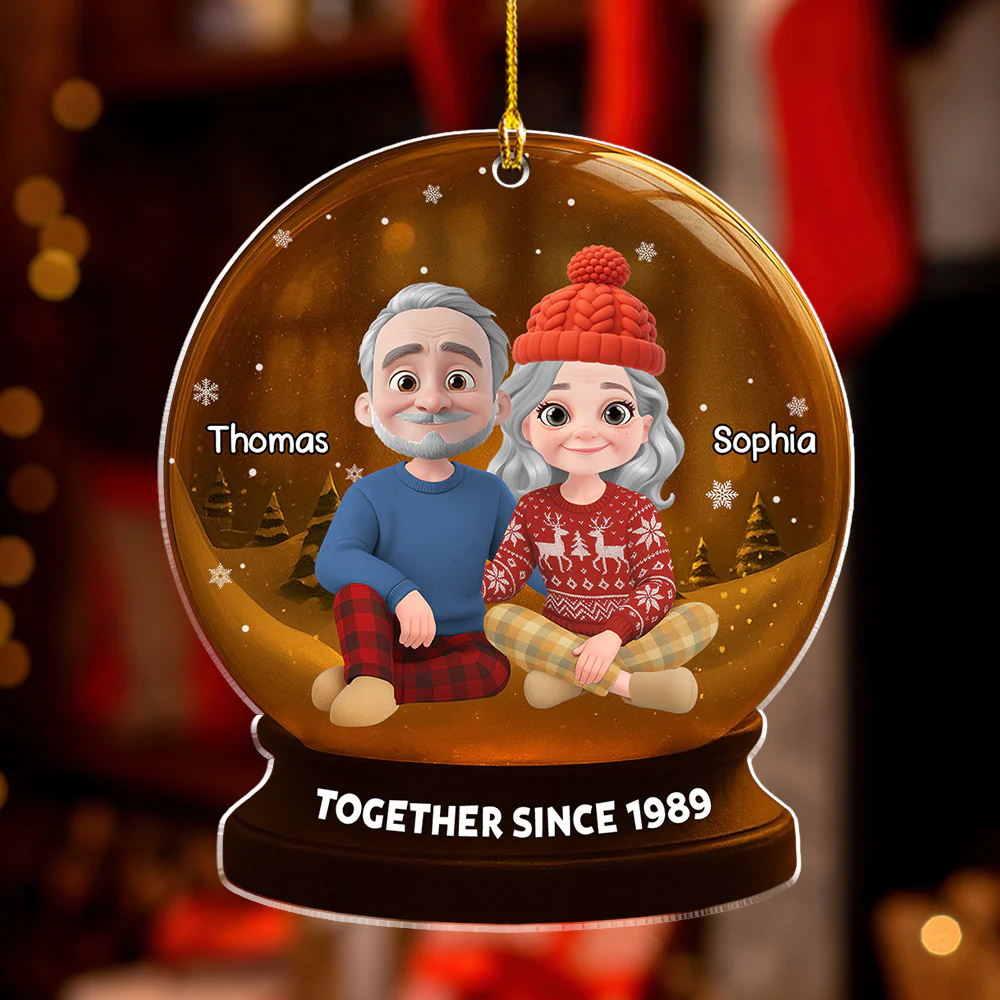 Captured Moments Of Us - Personalized Custom Acrylic Ornament - Image 2