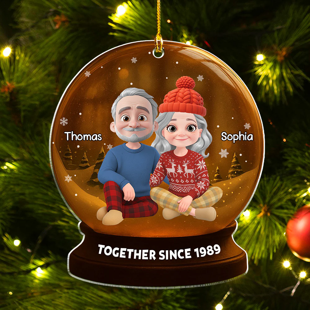 Captured Moments Of Us - Personalized Custom Acrylic Ornament - Image 4