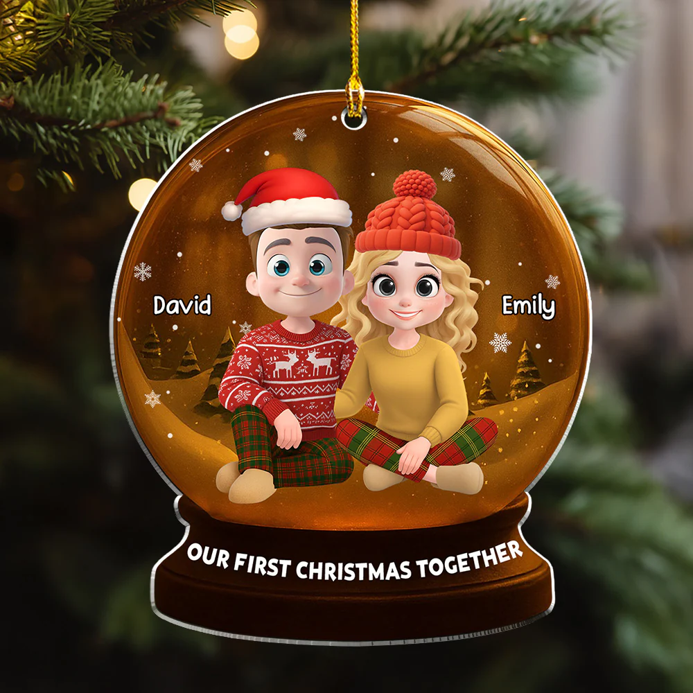 Captured Moments Of Us - Personalized Custom Acrylic Ornament - Image 5