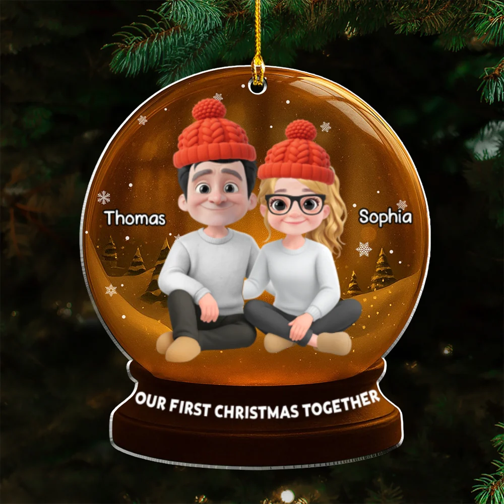 Captured Moments Of Us - Personalized Custom Acrylic Ornament - Image 7
